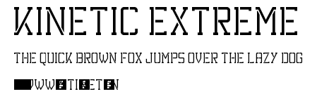 Kinetic Extreme.ttf字體轉換器圖片
