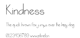 Kindness.ttf字體轉換器圖片