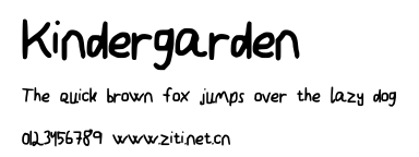 Kindergarden.ttf字體轉換器圖片