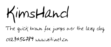 KimsHand.ttf字體轉換器圖片