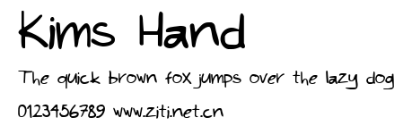 Kims Hand.ttf字體轉換器圖片