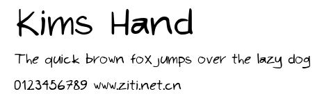 Kims Hand.ttf字體轉換器圖片