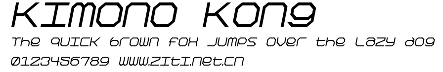 Kimono Kong.ttf字體轉換器圖片