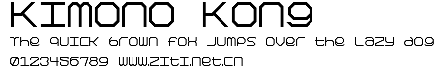 Kimono Kong.ttf字體轉換器圖片