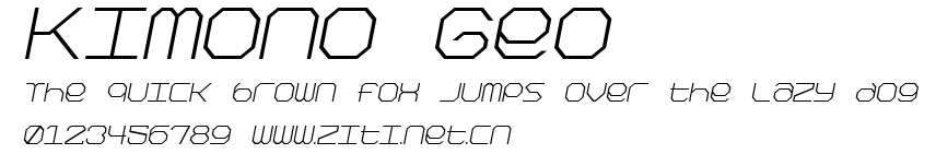 Kimono Geo.ttf字體轉換器圖片