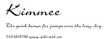 Kimmee.ttf字體轉換器圖片