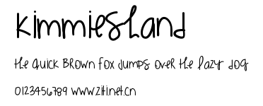 KimmiesHand.ttf字體轉換器圖片