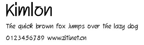 Kimlon.ttf字體轉換器圖片
