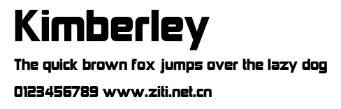 Kimberley.ttf字體轉換器圖片
