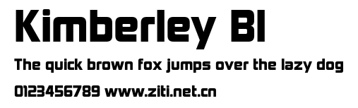 Kimberley Bl.ttf字體轉換器圖片