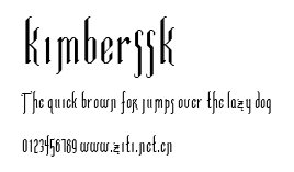KimberSSK.ttf字體轉換器圖片