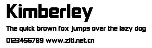 Kimberley.ttf字體轉換器圖片