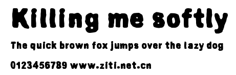 Killing me softly.ttf字體轉換器圖片