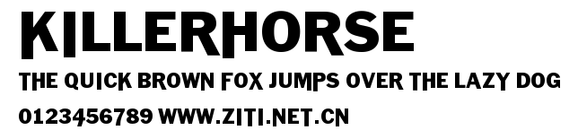 Killerhorse.ttf字體轉換器圖片