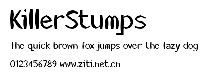 KillerStumps.ttf字體轉換器圖片