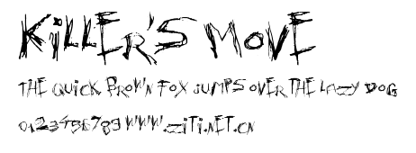 Killer's Move.ttf字體轉換器圖片