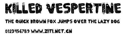 Killed Vespertine.ttf字體轉換器圖片