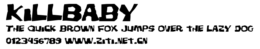 KillBaby.ttf字體轉換器圖片