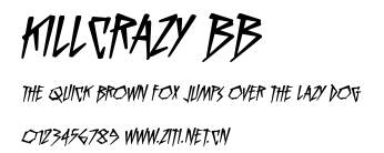 KillCrazy BB.ttf字體轉換器圖片