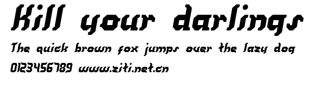 Kill your darlings.ttf字體轉換器圖片