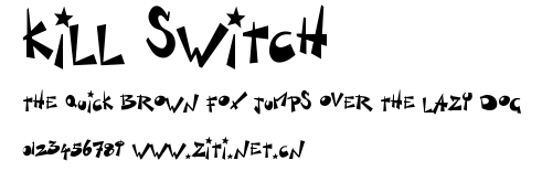 Kill Switch.ttf字體轉換器圖片