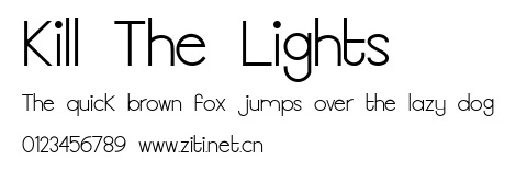 Kill The Lights.ttf字體轉換器圖片