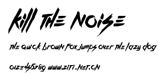 Kill The Noise.otf字體轉換器圖片