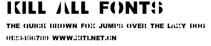 Kill All Fonts.ttf字體轉換器圖片