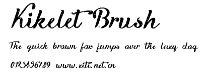 Kikelet Brush.ttf字體轉換器圖片
