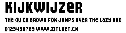 Kijkwijzer.ttf字體轉換器圖片