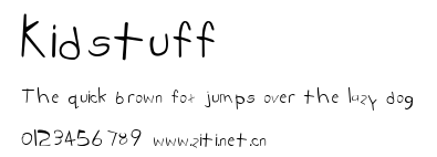 Kidstuff.ttf字體轉換器圖片