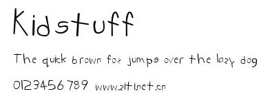 Kidstuff.ttf字體轉換器圖片