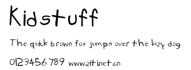 Kidstuff.ttf字體轉換器圖片