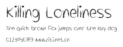 Killing Loneliness.ttf字體轉換器圖片