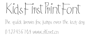 KidsFirstPrintFont.ttf字體轉換器圖片