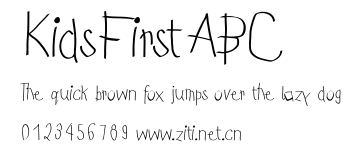 KidsFirstABC.ttf字體轉換器圖片