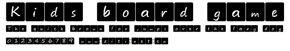 Kids board game.ttf字體轉換器圖片