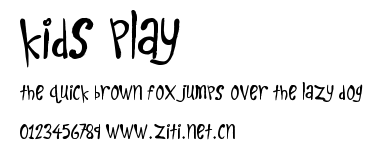 Kids Play.ttf字體轉換器圖片