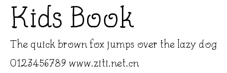 Kids Book.ttf字體轉換器圖片