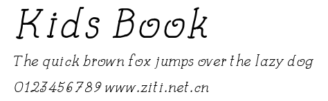 Kids Book.ttf字體轉換器圖片
