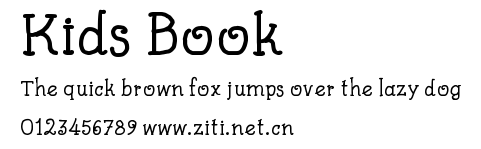 Kids Book.ttf字體轉換器圖片