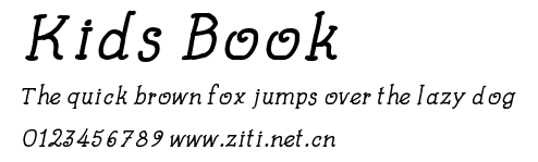 Kids Book.ttf字體轉換器圖片