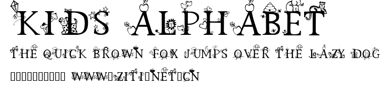 Kids Alphabet.ttf字體轉換器圖片