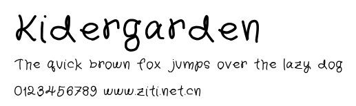 Kidergarden.ttf字體轉換器圖片