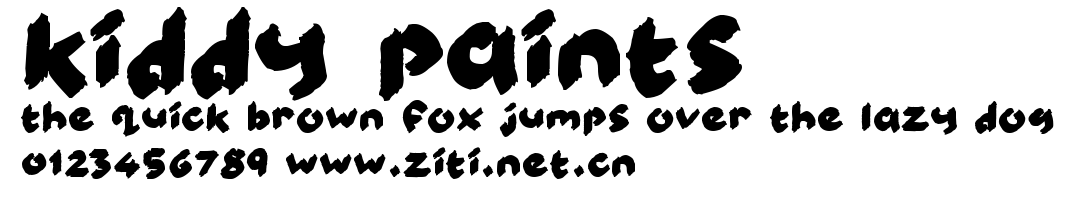 Kiddy Paints.ttf字體轉換器圖片