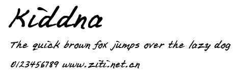 Kiddna.ttf字體轉換器圖片