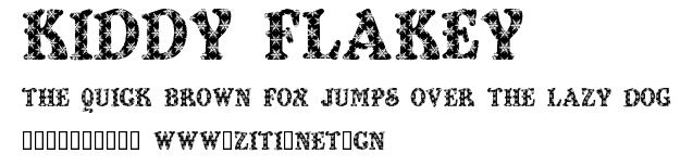 Kiddy Flakey.ttf字體轉換器圖片