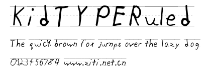 KidTYPERuled.ttf字體轉換器圖片