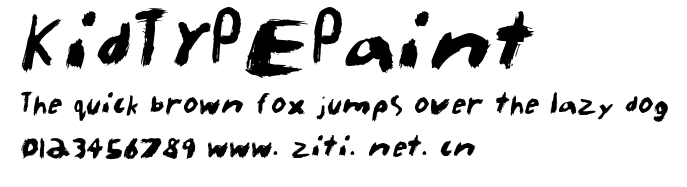 KidTYPEPaint.ttf字體轉換器圖片