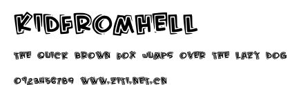 KidFromHell.ttf字體轉換器圖片